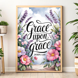 Grace Upon Grace – Christian Wall Art for Women