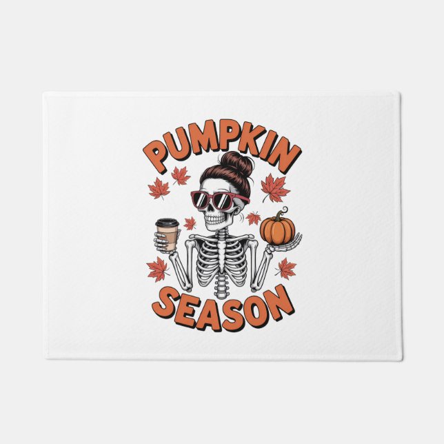 Grace Upon Grace Fall Pumpkin Doormat (Front)