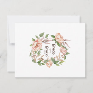 Grace Upon Grace - John 1:16 - Floral Card