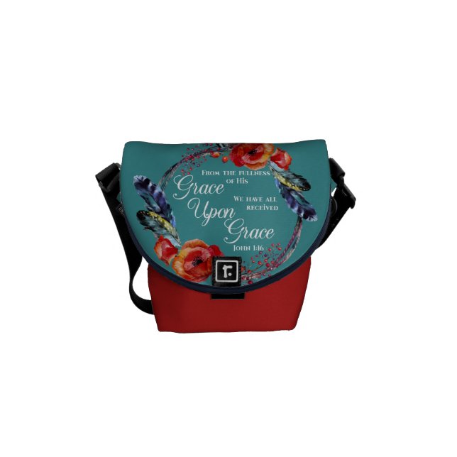 Grace Upon Grace  John 1:16 Scripture Commuter Bag (Front)