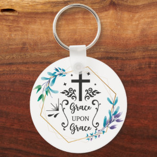 Grace Upon Grace  Key Ring