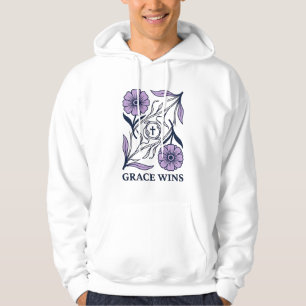 Grace Wins Floral Christian Vintage Engraving Tee_ Hoodie