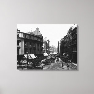 Gracechurch Street, London, c.1890 Canvas Print