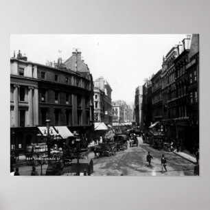 Gracechurch Street, London, c.1890 Poster