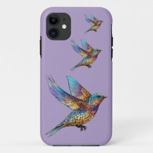 "Graceful Aviator" Multi-coloured Swift Bird iPhone 11 Case