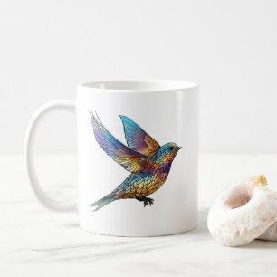"Graceful Aviator" Multi-coloured Swift Bird Coffee Mug