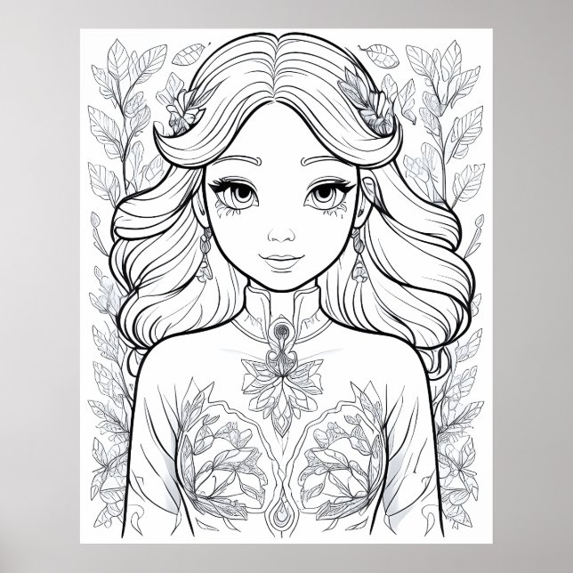 Graceful Bloom: A Symbol of Natural Elegance Poster (Front)