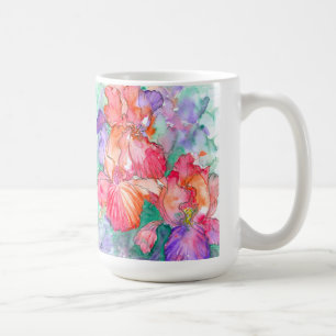 Graceful Blooms – Iris Flowers Mother's Day Coffee Mug