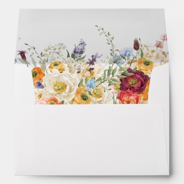 GRACEFUL Blooms Wedding Envelope (Back (Bottom))