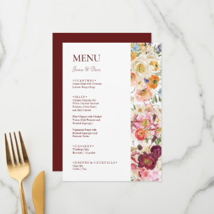 GRACEFUL Blooms Wedding Menu