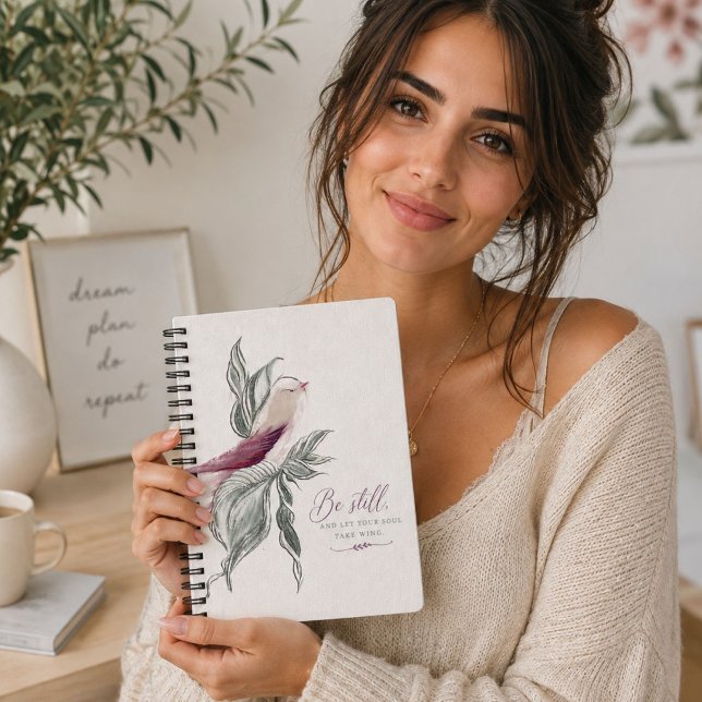 Graceful botanical bird notebook  (Creator Uploaded)