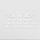 Graceful Branch Monogram Return Address