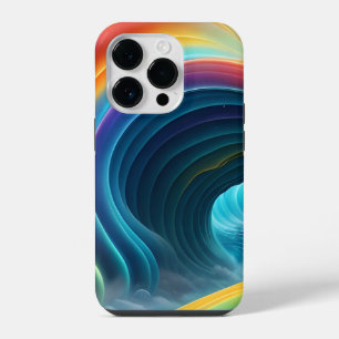 Graceful Bright Rainbow Waterfall iPhone 14 Pro Case