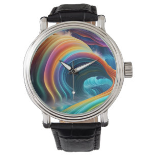 Graceful Bright Rainbow Waterfall Watch