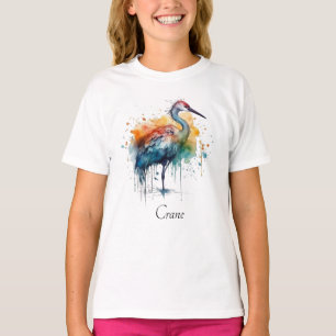 Graceful Cane: Watercolor Art, custom T-Shirt