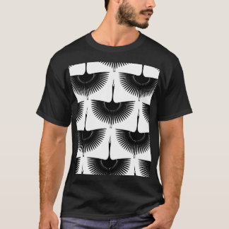 Graceful Crane: Oriental Bird Pattern T-Shirt