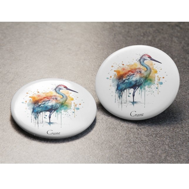Graceful Crane: Watercolor Art, custom Bottle Opener (Creator Uploaded)