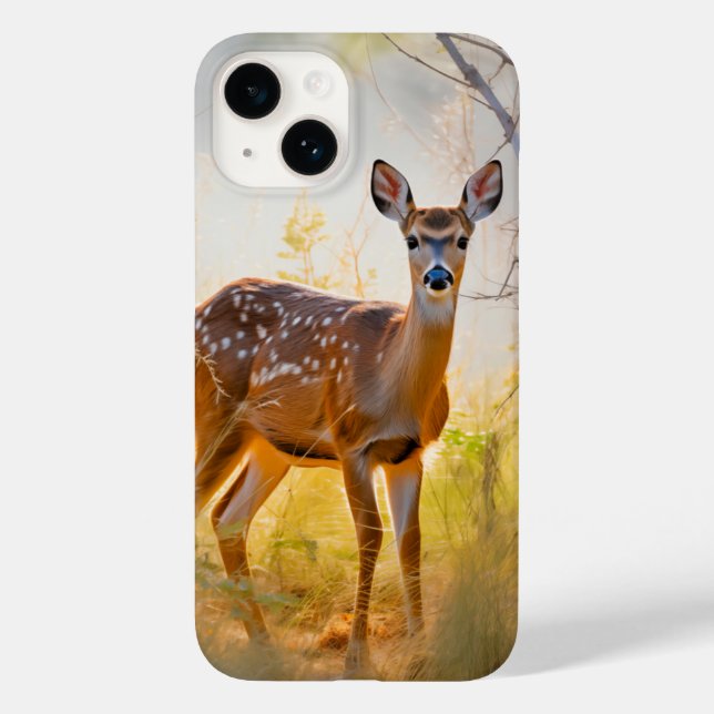 Graceful Deer in the Forest Nature Design Case-Mate iPhone Case (Back)