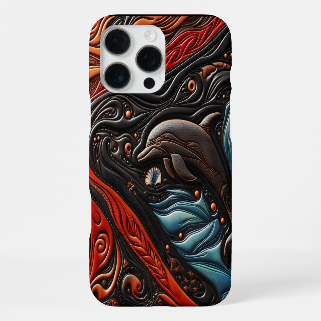 Graceful Dolphin in Motion iPhone Case (Back)