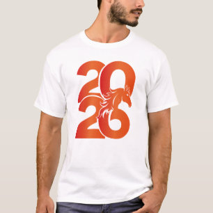 Graceful fire horse symbol of 2026 T-Shirt