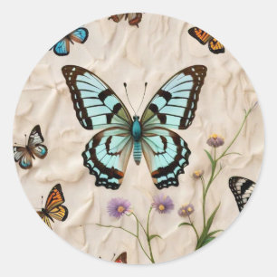 "Graceful Flight" Classic Round Sticker
