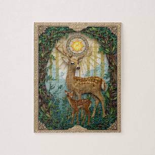Graceful Forest Deer - Paper Quilling Jigsaw Puzzle
