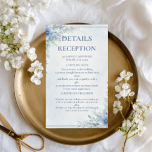 Graceful Frosted Botanical Winter Harmony Enclosure Card