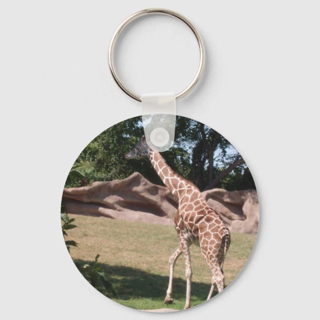 "Graceful Giraffe" Photo Key Chain (Front)