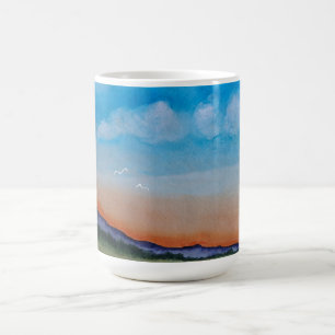 Graceful Glowing Sunset Hills Coffee Mug