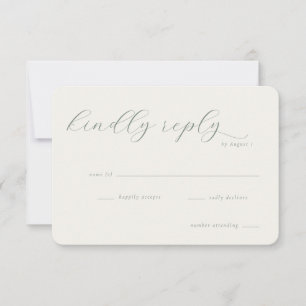 Graceful Green Calligraphy Template
