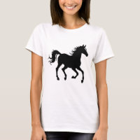 Graceful Horse Silhouette in Motion