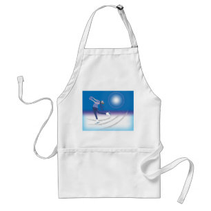 Graceful Ice Skater Standard Apron