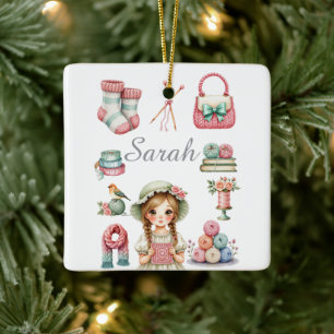 Graceful Knitting Ornament