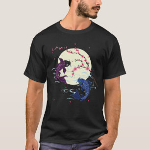 Graceful Koi Fish Illustration Japanese Inspired T-Shirt