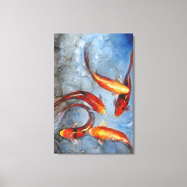 Graceful Koi I Canvas Print (Front)