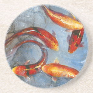 Graceful Koi I Coaster