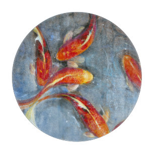 Graceful Koi II Cutting Board