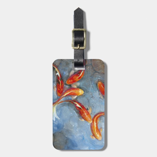Graceful Koi II Luggage Tag (Front Vertical)