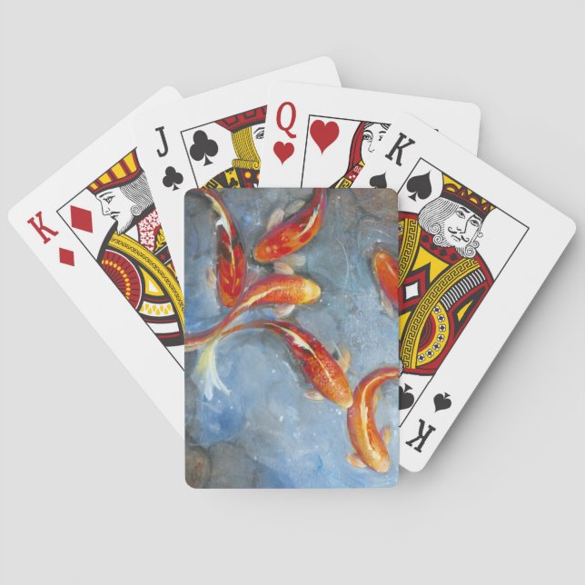 Graceful Koi II Playing Cards (Back)