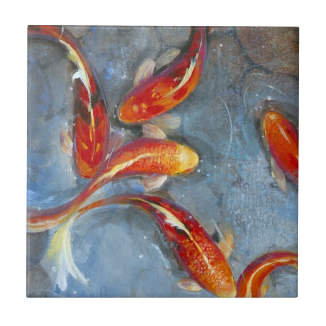 Graceful Koi II Tile (Front)