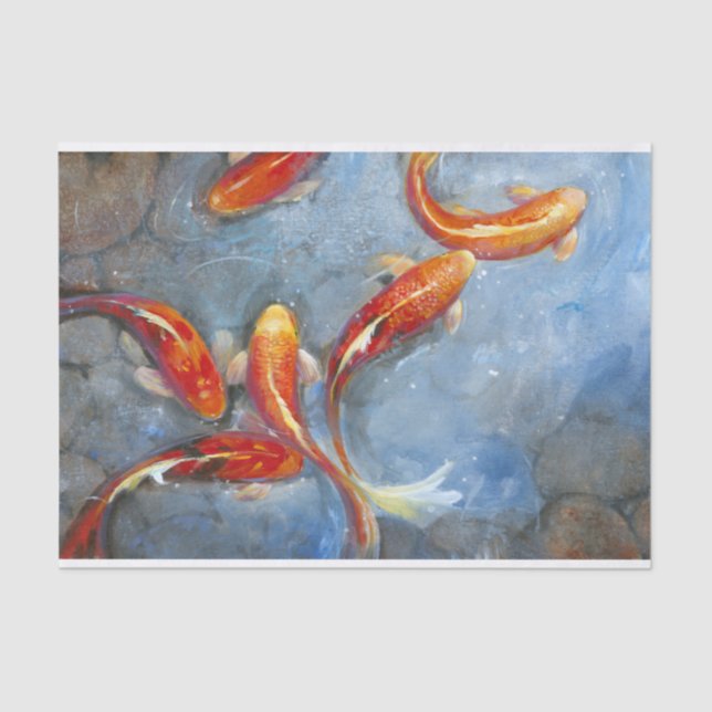 Graceful Koi II Tissue Paper (Front)