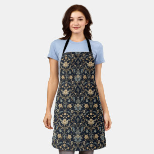 Graceful Luxury Floral Filigree Apron