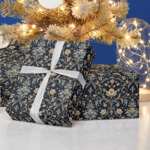 Graceful Luxury Floral Filigree Wrapping Paper