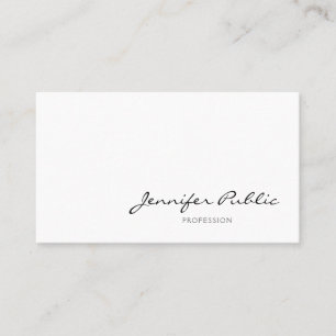 Graceful Minimalist Modern Professional Clear Business Card