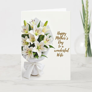 Graceful Mothers Day Bouquet Card