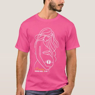 Graceful Mummy Coming Soon Pregnancy Announcement T-Shirt