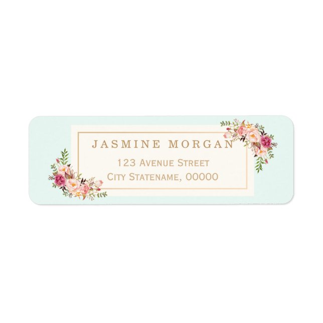 Graceful Pastel Watercolor Floral Decoration (Front)