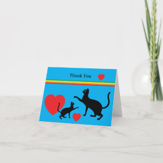 Graceful Pride Purrs of Thanks Thank You Card
