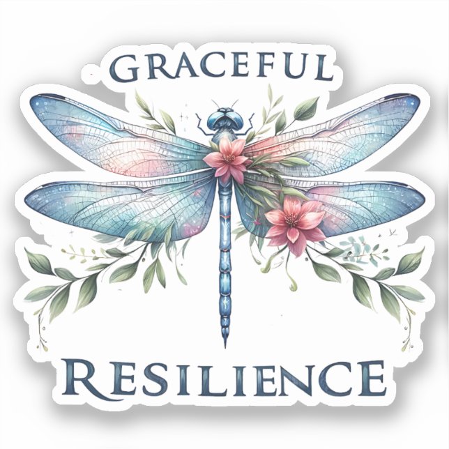 Graceful Resilience - Artistic Dragonfly (Front)