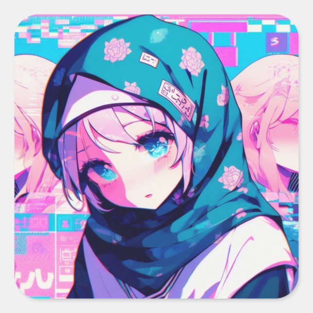 Graceful Resolve Square Sticker (Front)